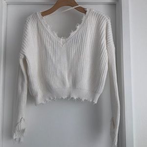 Crop sweater